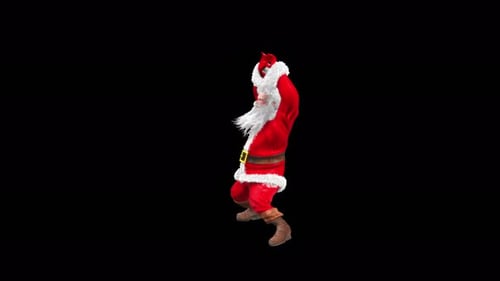 Animated Santa Claus Dancing for Christmas Festivities