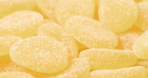 Gelbe Zuckerwatte