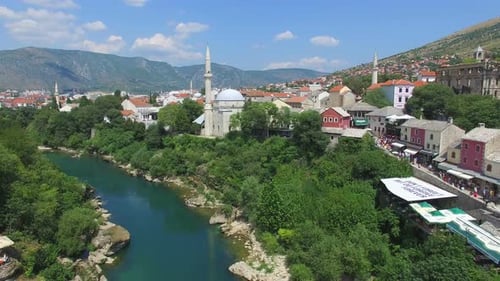 Luftaufnahme von Mostar, Bosnien-Herzegowina