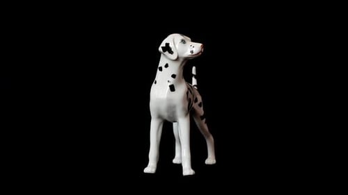 Shooting of a Statuette of a Dog 4