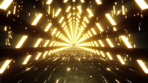 Chemin de lumière pointillé triangle lumineux