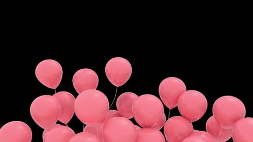 Pink Balloons Rising Transition