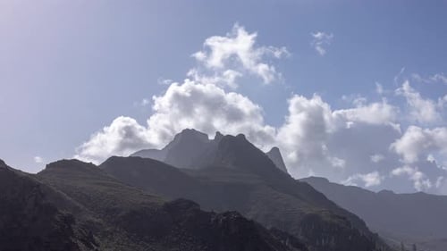 Zeitraffer der Berge von Gran Canaria