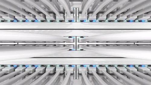 Seamless Loop of Network Cables and Data Flow