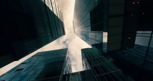 Skyscraper Building Timelapse Architecture Low Angle