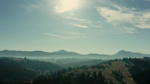 Aerial Dron Shot Mountains