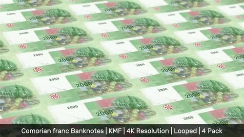 Comoros Banknotes Money / Comorian franc / Currency CF / KMF / 4 Pack - 4K