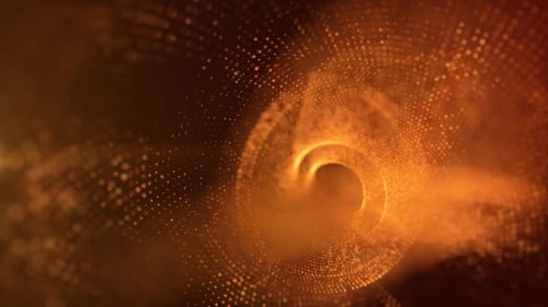 Abstract Digital Particle Flow Background Loop