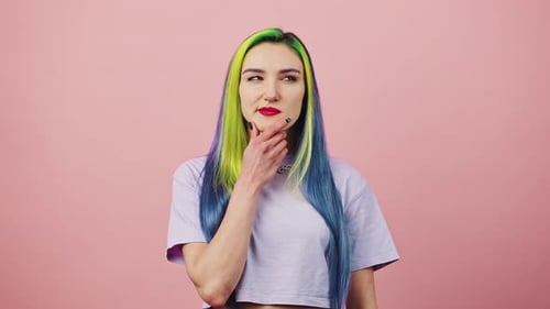 Stylish Woman Has Idea, Smiling Brightly