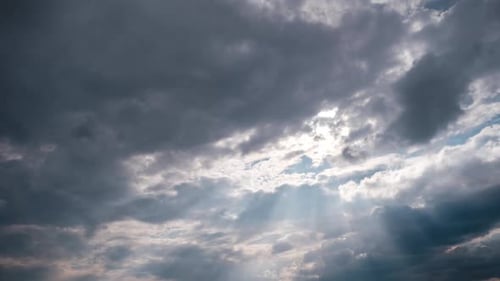 Dramatic Clouds and Sunlight Time-Lapse