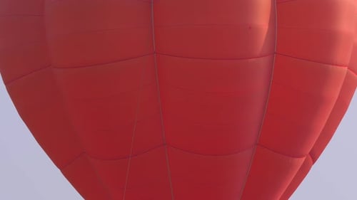 Hot Air Balloon Red Close Up
