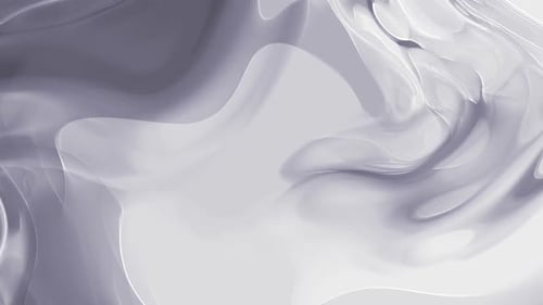 Organic Fluid White and Grey Abstract Background Animation