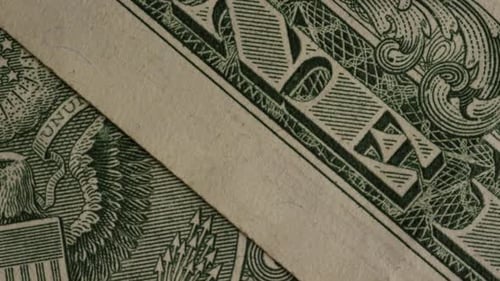 Rotierender Schuss von amerikanischem Geld (Währung) - MONEY 487