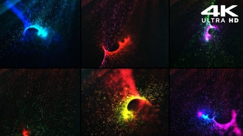 Dynamic Flowing Abstract Particle Energy Background