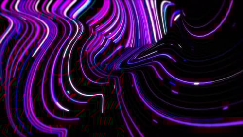 Abstract Flowing Neon Lines Background Animation