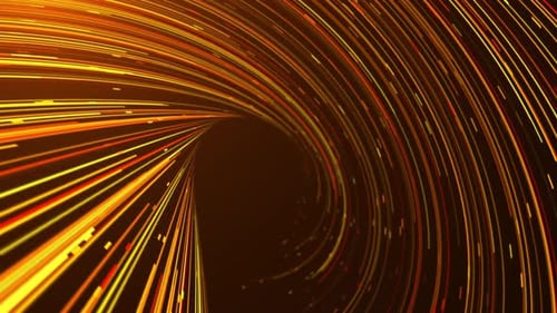 Hintergrund der abstrakten digitalen Glasfaserlinien mit beweglichen Punkten