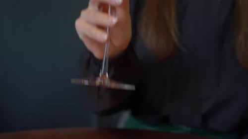 Young Woman in a Restaurant