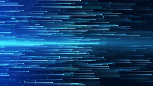 Futuristic Blue Lines Data Transfer Background Loop