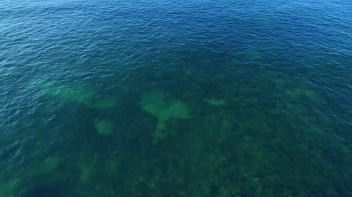 Mer dans les Caraïbes à partir d'un Drone