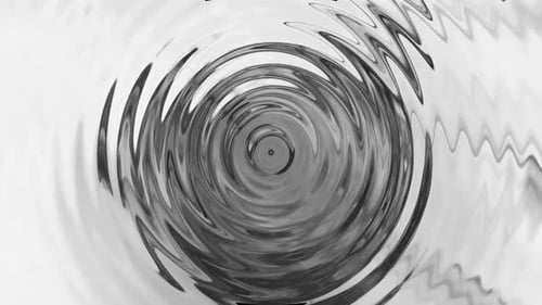Abstract Black and White Fluid Ripple Effect Background