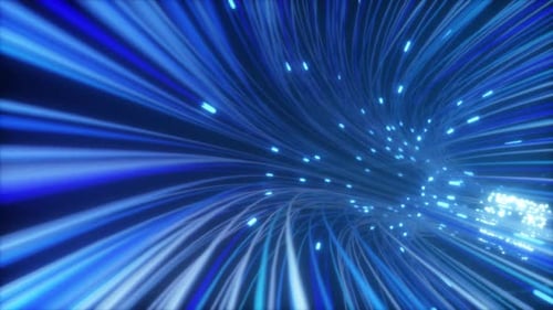 Abstrakter Hintergrund der Bewegung von Leitungen für Glasfasernetzwerke
