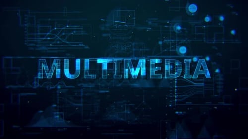 Futuristic Digital Data Text Reveal Background