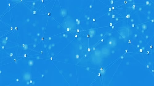 4K abstrakter Plexus-Netzwerk-Hintergrund (schleifenfähig)