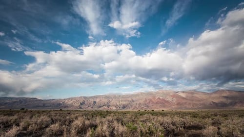 Time-Lapse Desert Mountain Clouds