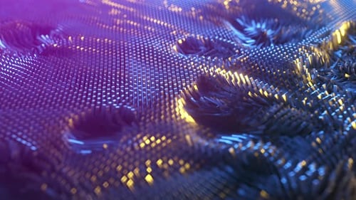 Abstract Background of Thousands of Rectangles Creating a Wave Surface