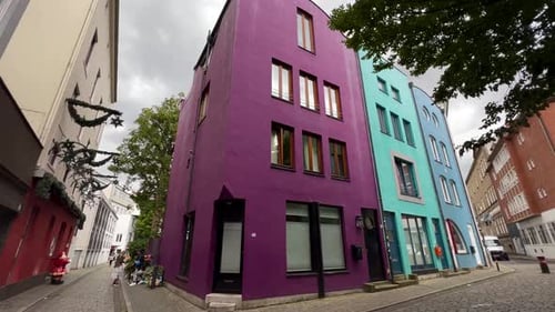 Maisons de Brême aux couleurs vives