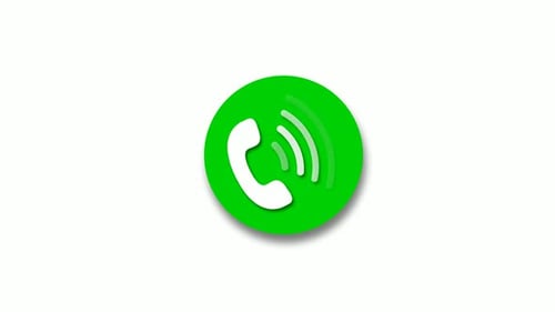 Ringing Phone Call Icon Modern Animation