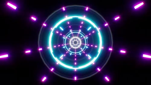Spreading Light Vj Tunnel Background 4K Loop