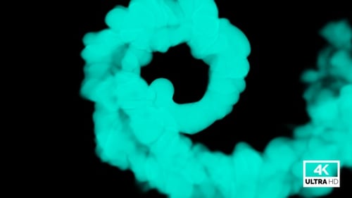 Aqua Fluid Smoke Swirl Reveal Transition