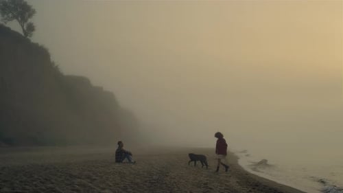 Lovely Couple Spending Time on Beach