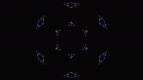 animierte Linienformen von leuchtenden Neonlinien, auf schwarzem Hintergrund