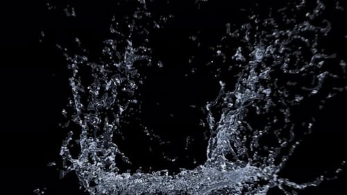 Dynamic Water Splash Element for Liquid Reveal Transition