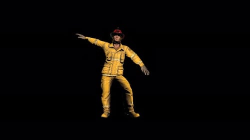 4K Fireman Sexy Dance Loop