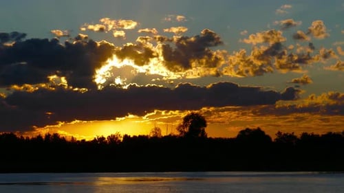 Sunrise Clouds Sky Background, Timelapse
