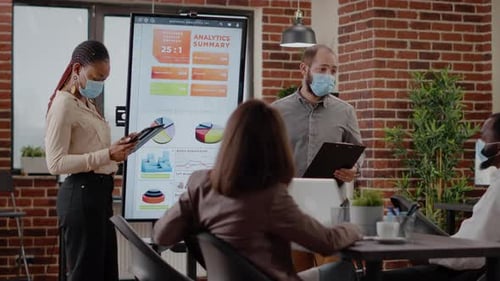 Business Presentation With Charts and Data Analytics