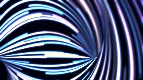Dynamic Neon Light Trails Futuristic Abstract Background