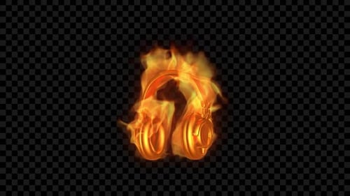 Burning Headphones - Fire Show