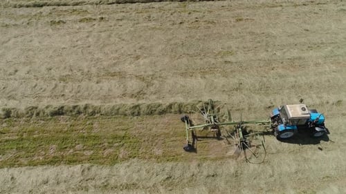 Trator Rake Tedders Farm Field