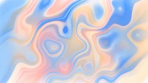 Orange colorful Liquid Waves