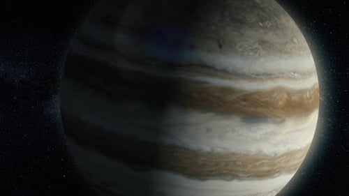 Gas giant planet in outer space