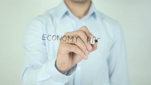 Paquete económico, escritura en pantalla