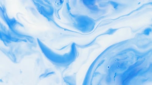 Abstract Blue and White Swirling Background