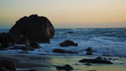 Cámara lenta en la playa