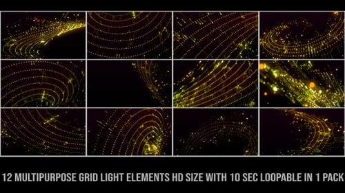 Mehrzweck-Grid-Lichtelemente Orange V01
