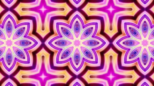 Multi Color Kaleidoscope Loop 4K 08
