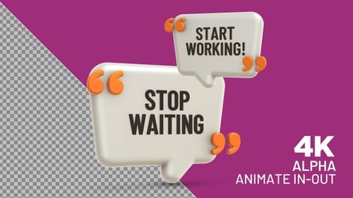 Inspirational Quote: Stp waiting start working